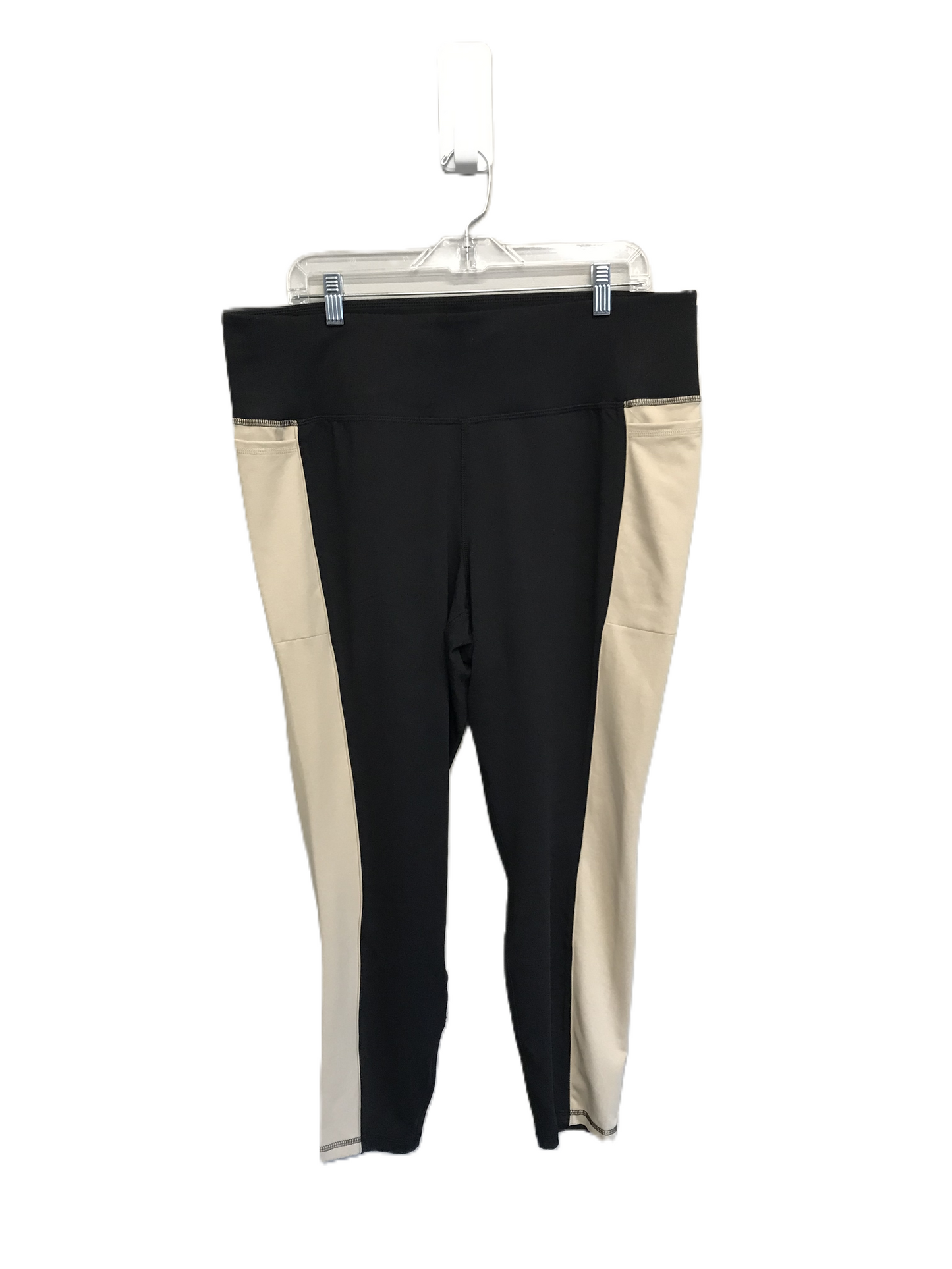 Black & Tan Athletic Pants By Livi Active, Size: 1x