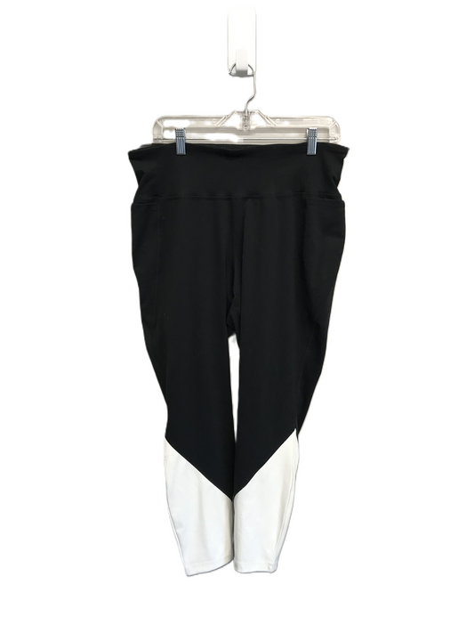 Black & White Athletic Pants By Livi Active, Size: 1x