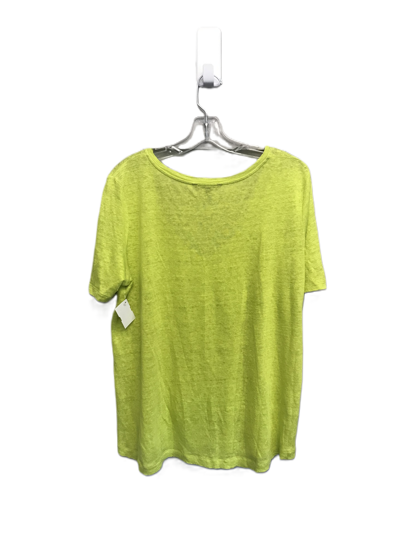 Chartreuse Top Short Sleeve By Banana Republic, Size: L
