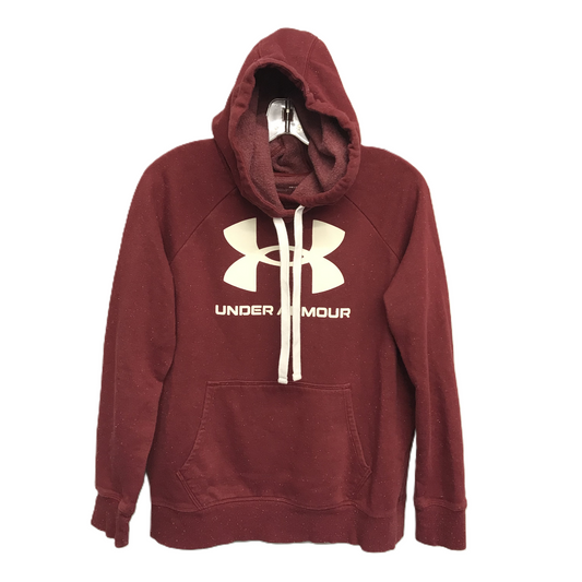 Red Sweatshirt Hoodie By Under Armour, Size: S