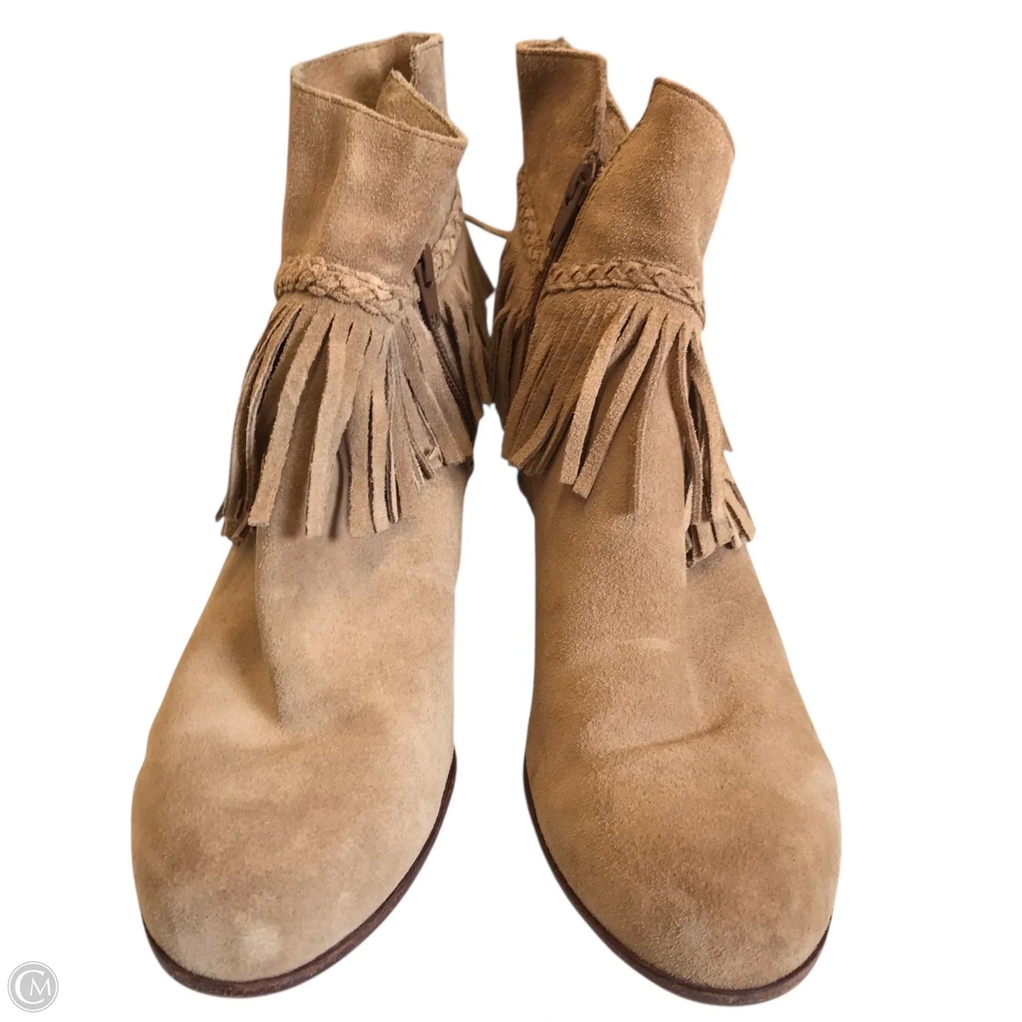 Boots Ankle Heels By Gianni Bini In Tan, Size: 9