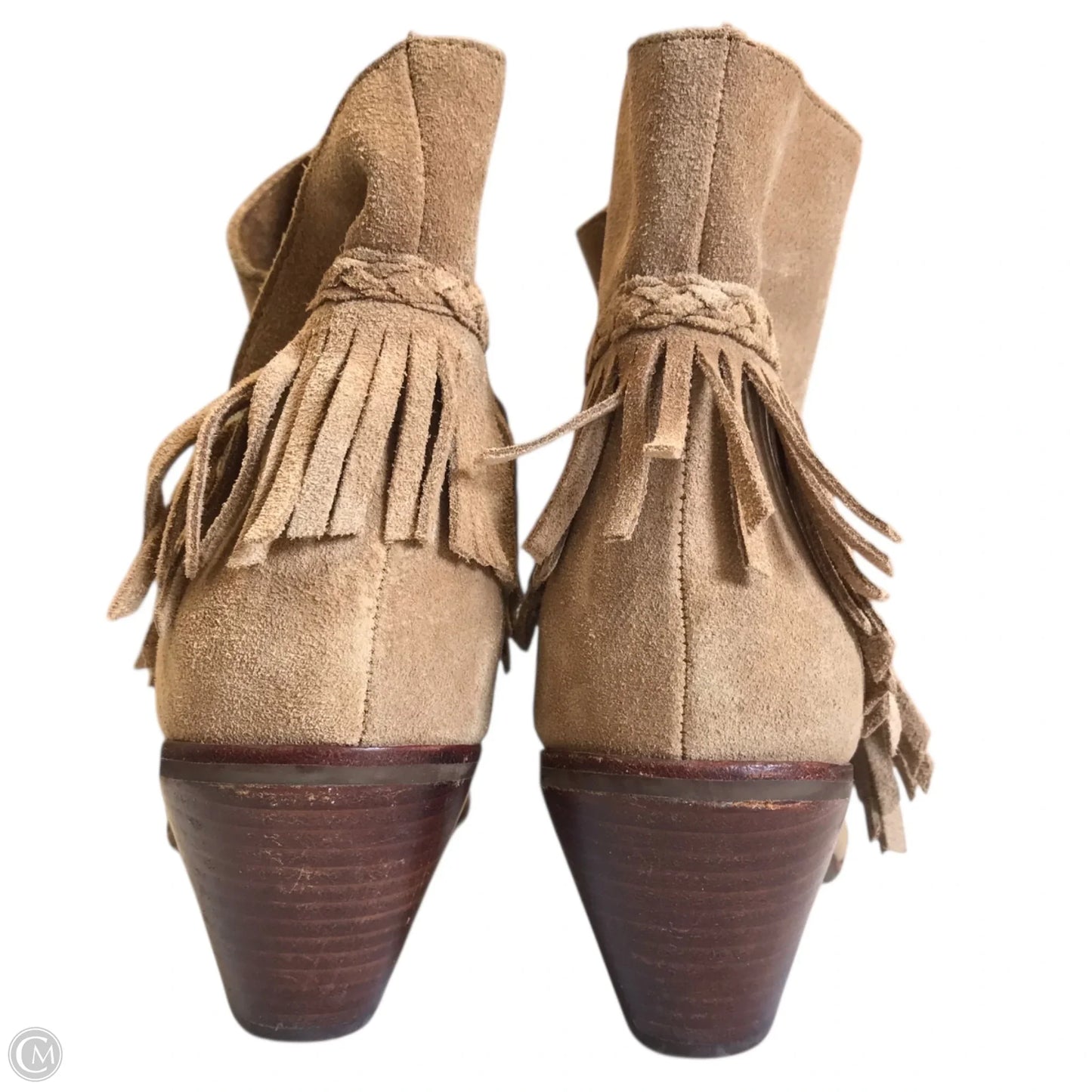 Boots Ankle Heels By Gianni Bini In Tan, Size: 9