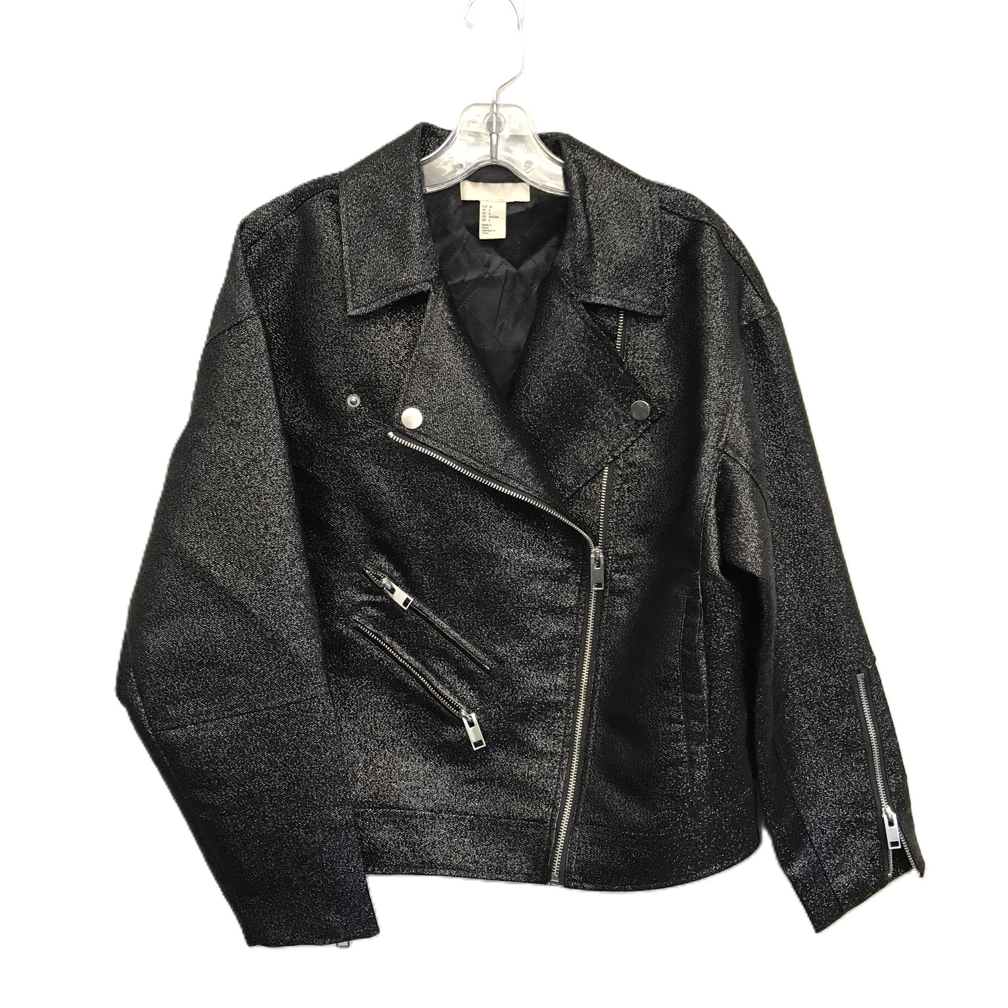 Black Jacket Moto By H&m, Size: S