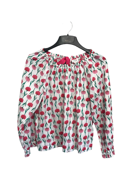 Floral Print Top Long Sleeve By J. Crew, Size: L