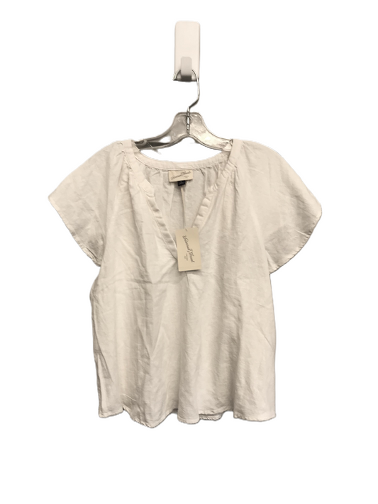 White Top Short Sleeve By Universal Thread, Size: Xl