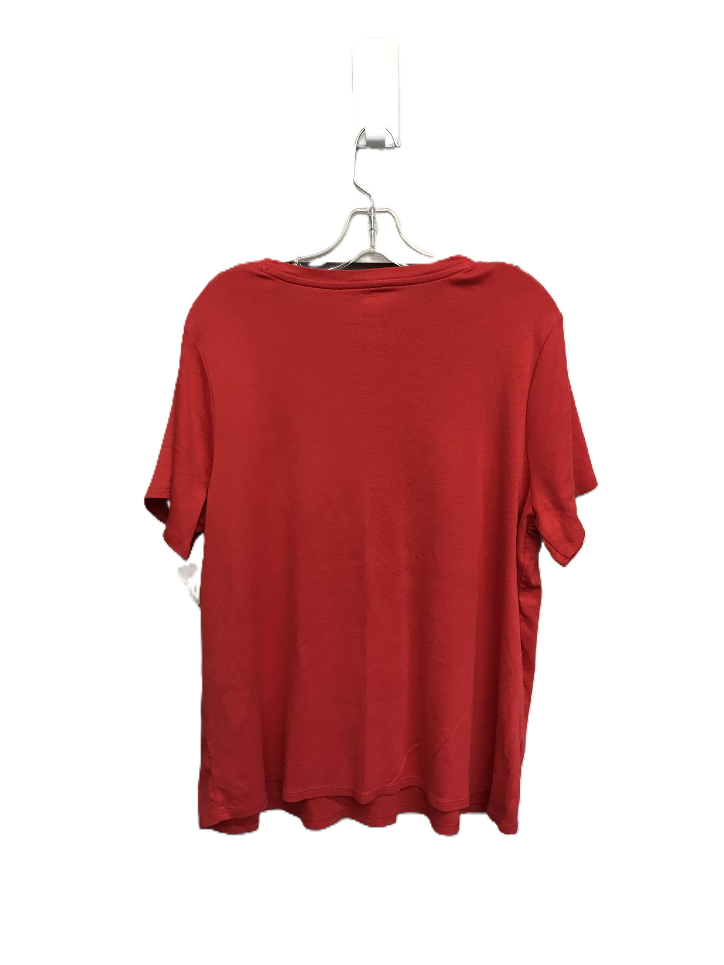 Red Top Short Sleeve Basic By J. Jill, Size: 2x