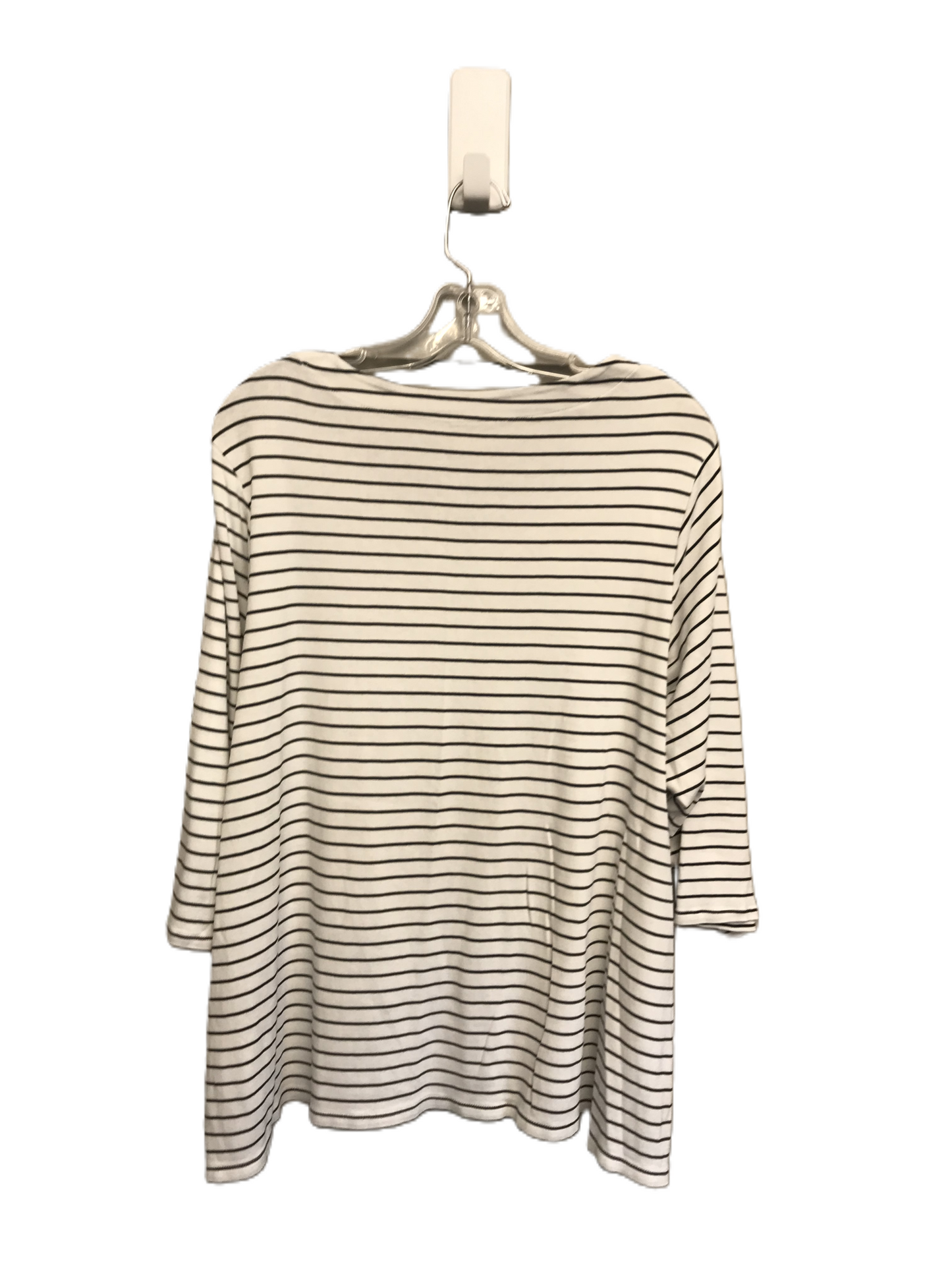 Striped Pattern Top Short Sleeve Basic By J. Jill, Size: 2x
