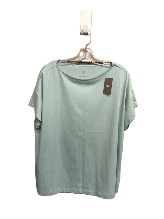 Green Top Short Sleeve Basic By J. Jill, Size: Xl