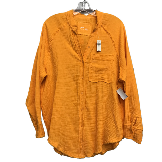 Top Long Sleeve By Aerie In Orange, Size: Xs