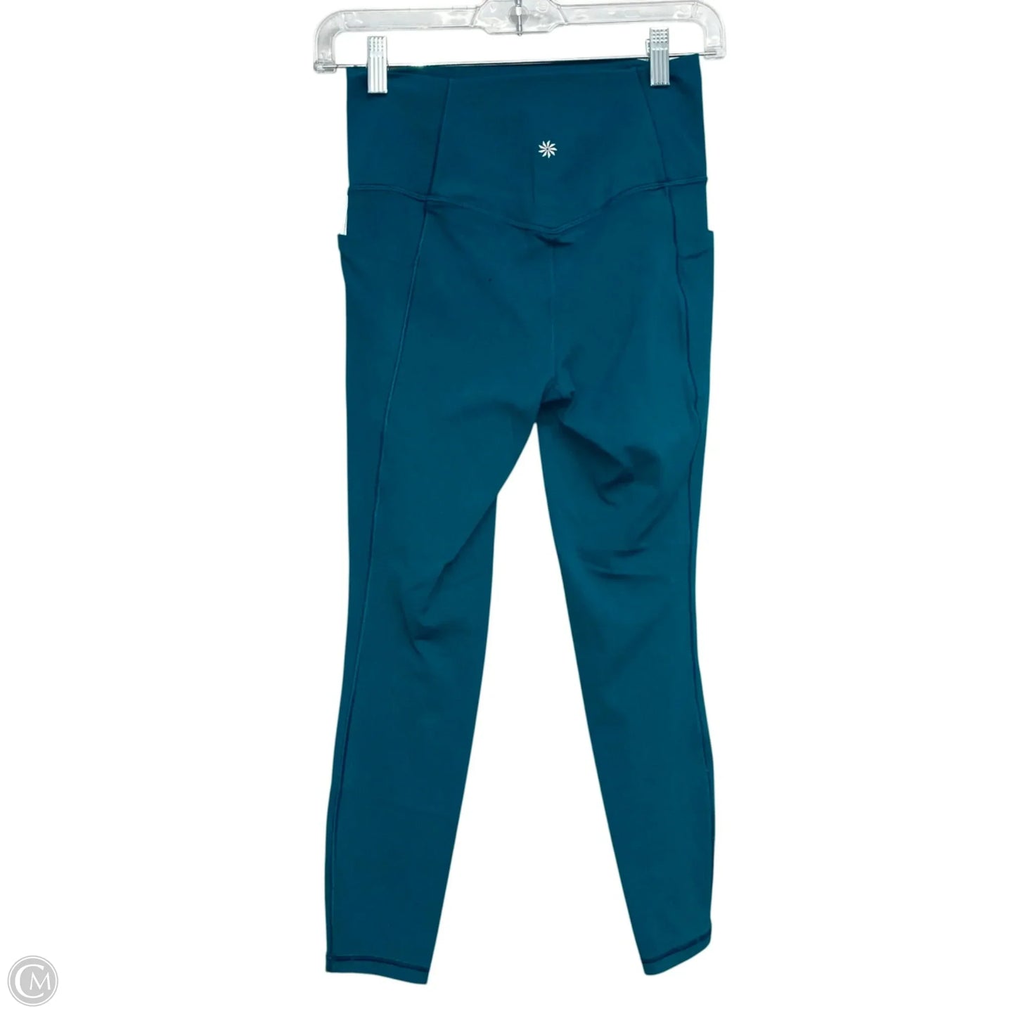 Athletic Leggings By Athleta In Teal, Size: Xs