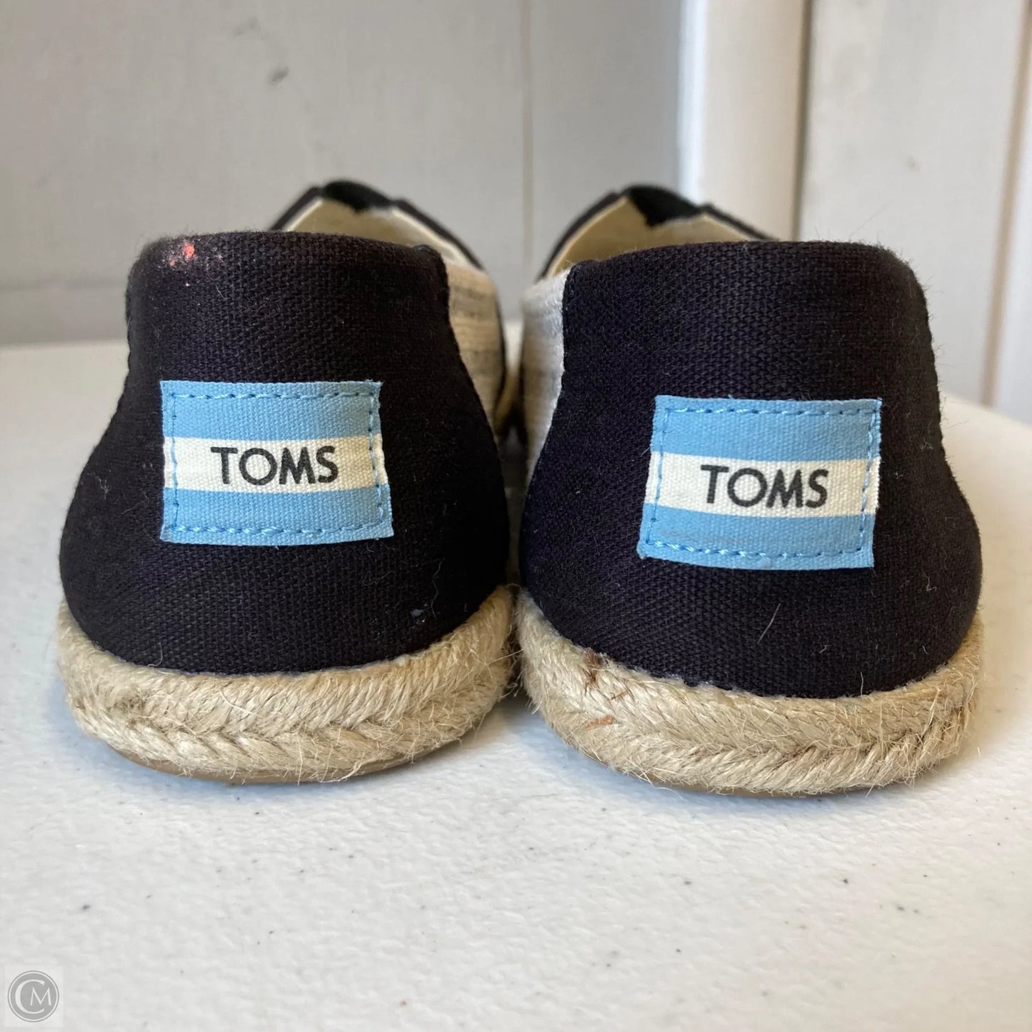 Shoes Flats By Toms In Black & Cream, Size: 7