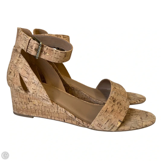 Shoes Heels Wedge By Aerosoles In Tan, Size: 10.5
