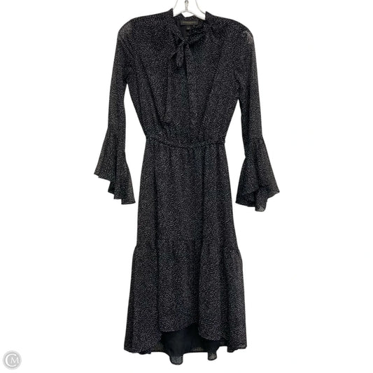 Dress Casual Midi By Donna Karan In Polkadot Pattern, Size: Xxs