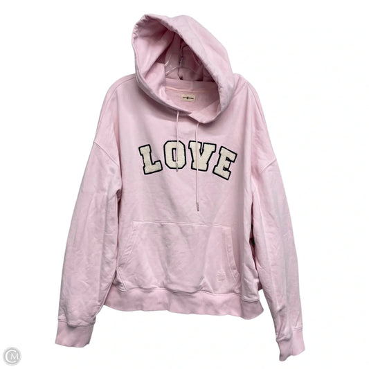 Sweatshirt Designer By Tory Burch In Pink, Size: Xl