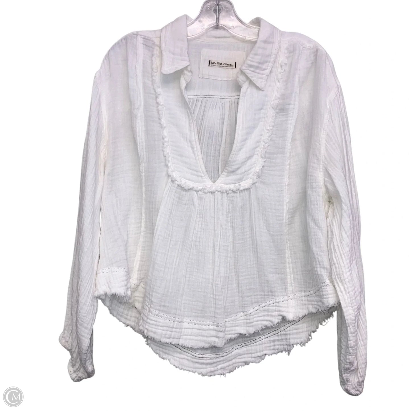 Top Long Sleeve By We The Free In White, Size: Xs