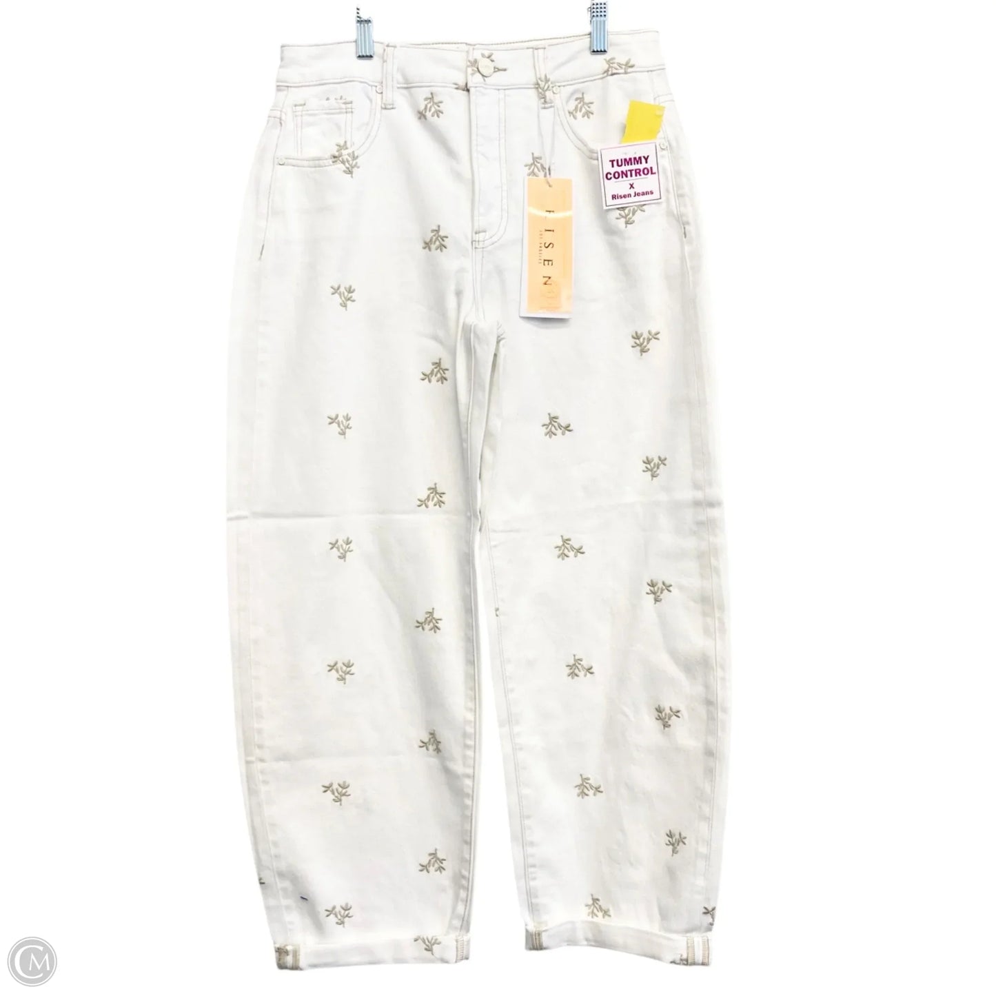 Jeans Cropped By Risen Jeans In White, Size: 8