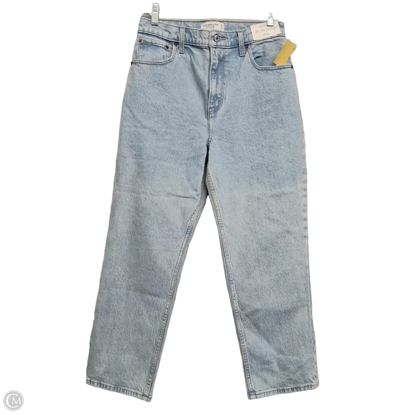 Jeans Straight By Abercrombie And Fitch In Blue Denim, Size: 8