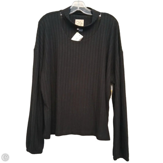 Top Long Sleeve By Chaser In Black, Size: Xl