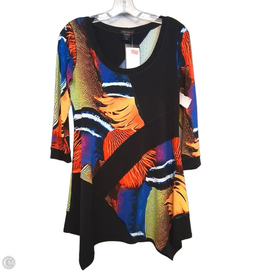 Top Long Sleeve By Cme In Multi-colored, Size: M