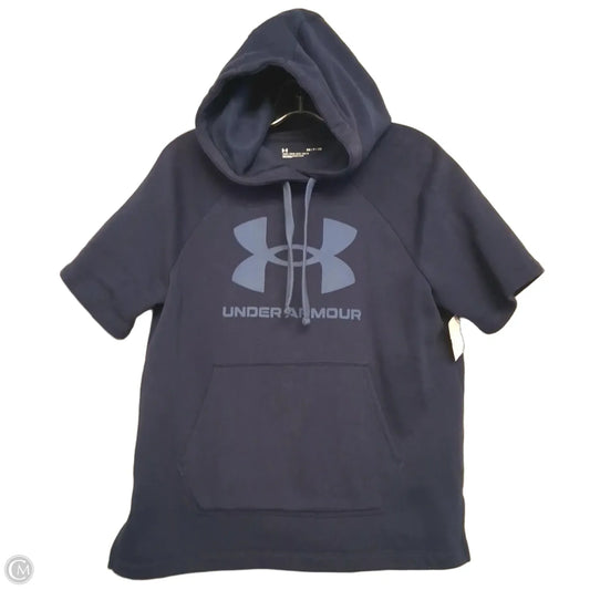 Sweatshirt Hoodie By Under Armour In Navy, Size: S