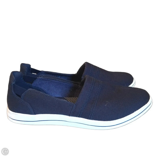 Shoes Flats By Clarks In Navy, Size: 10