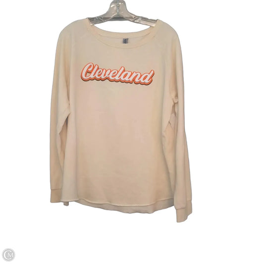 Sweatshirt Crewneck In Cream, Size: Xl