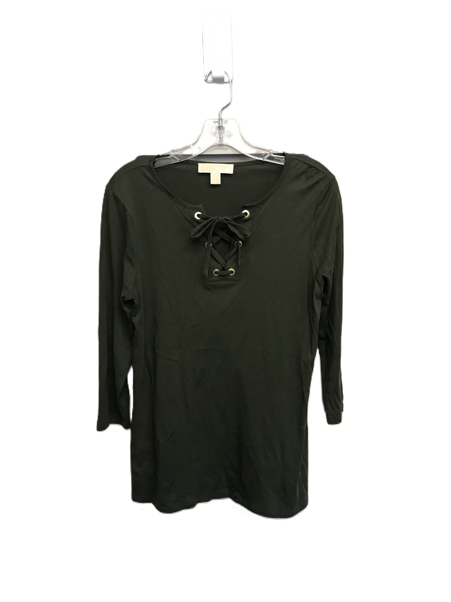 Green Top 3/4 Sleeve By Michael By Michael Kors, Size: M