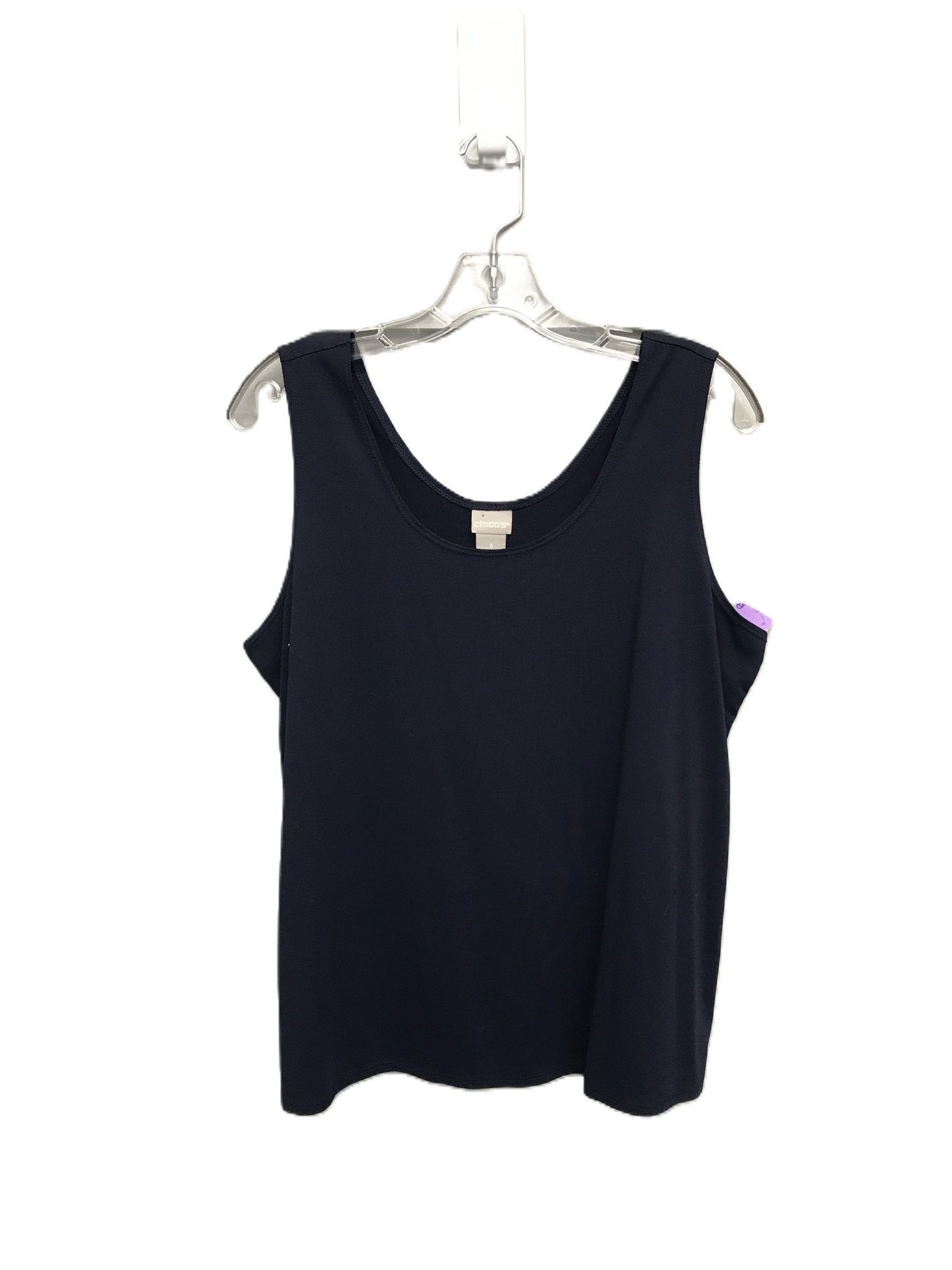 Navy Top Sleeveless Basic By Chicos, Size: Xl
