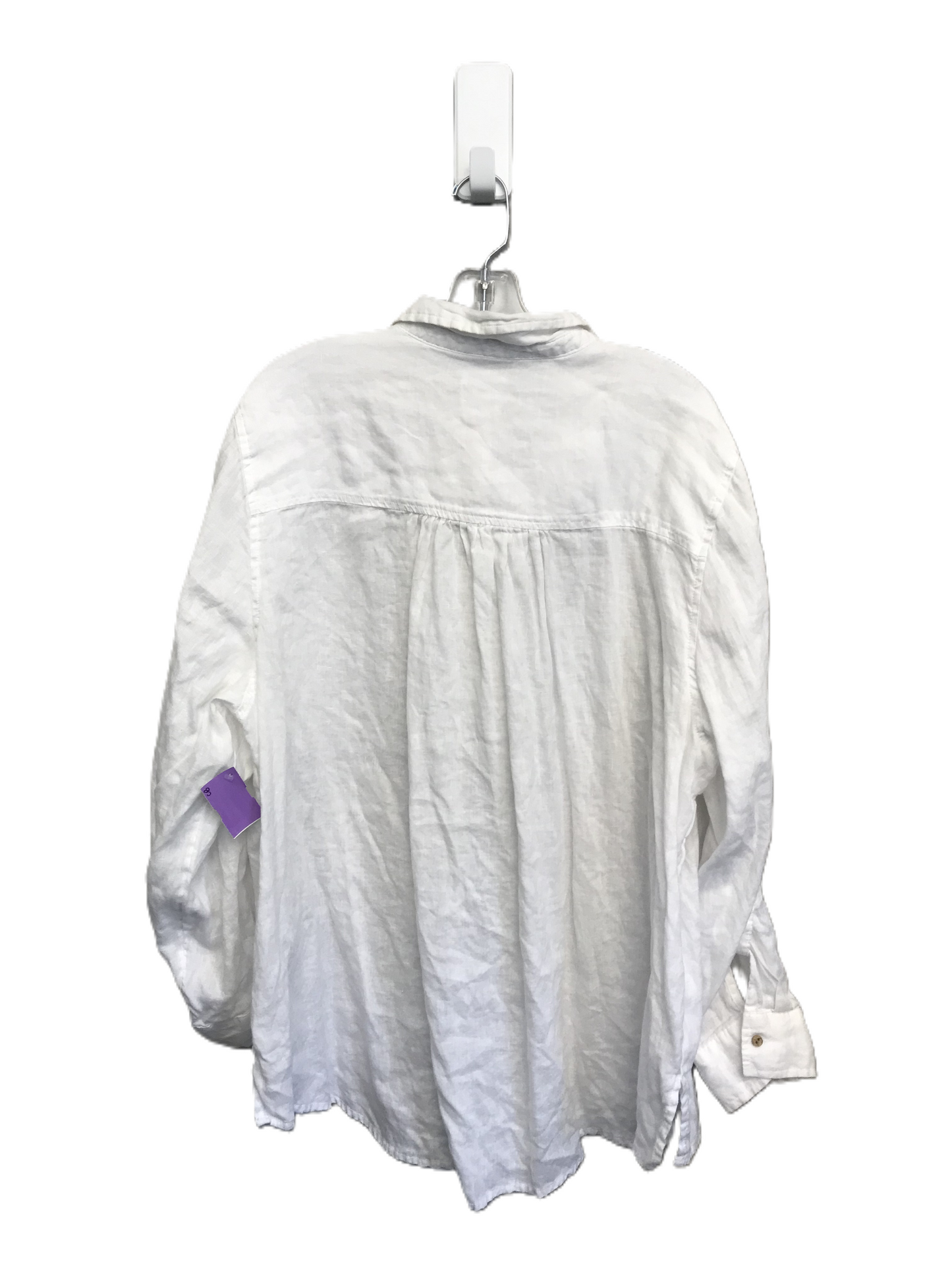 White Top Long Sleeve By Sigrid Olsen, Size: 3x