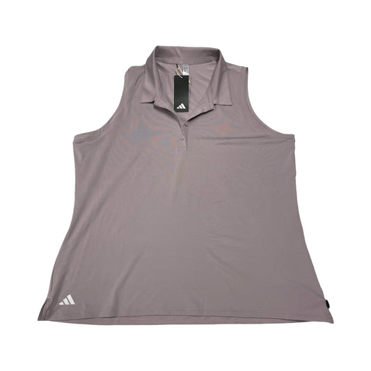 Athletic Tank Top By Adidas In Purple, Size:2X