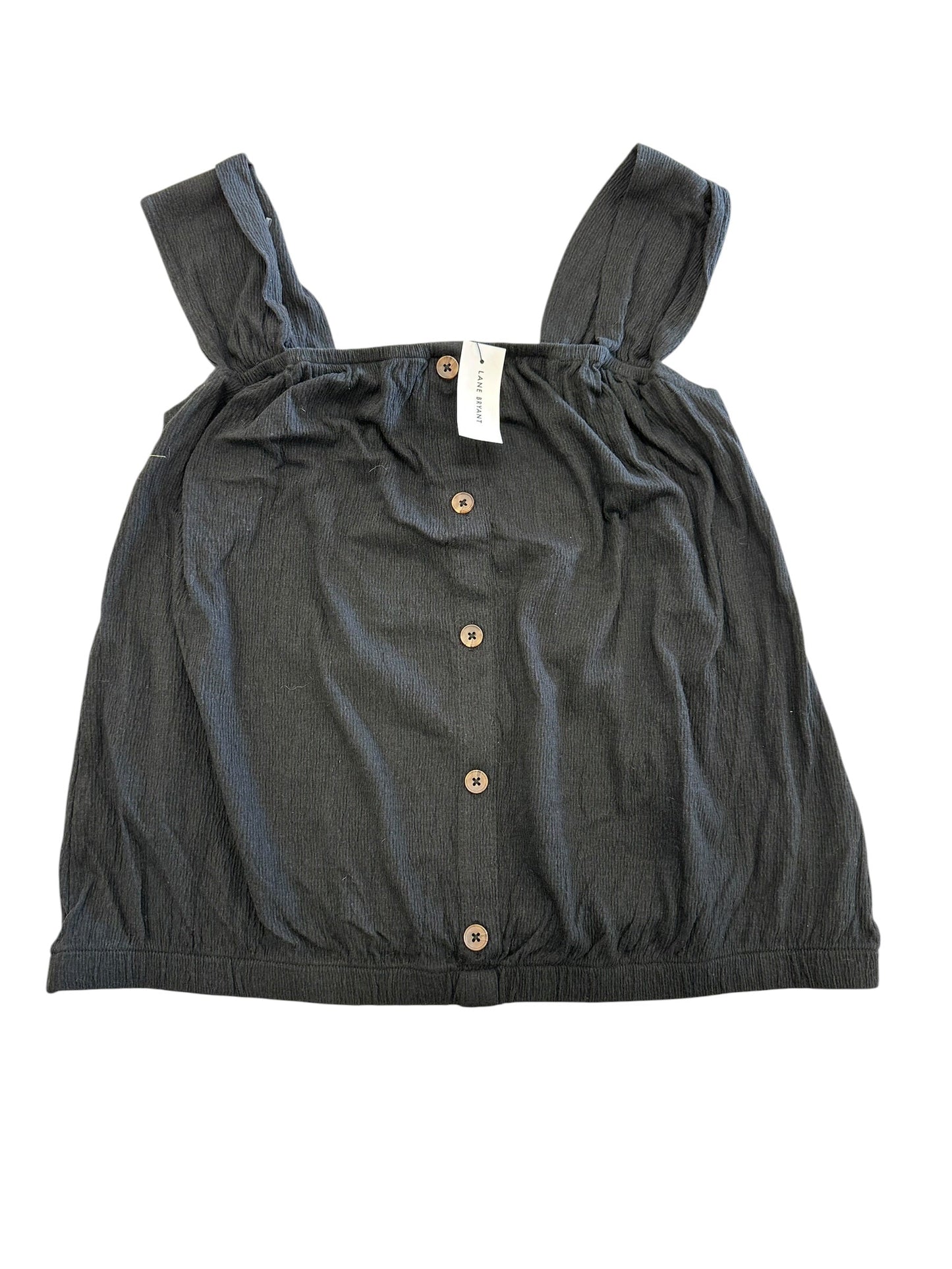 Top Sleeveless By Lane Bryant In Black, Size:Xl