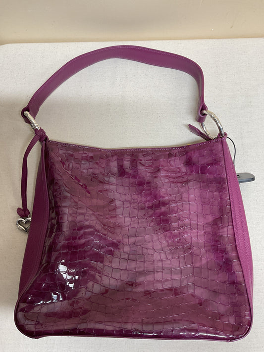 Handbag Leather By Brighton In Purple, Size:Large