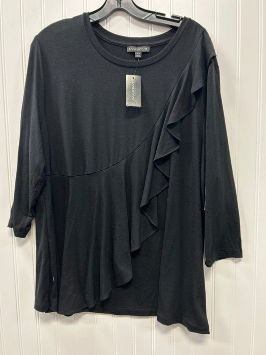 Top Ss By Lane Bryant In Black, Size:1X NWT