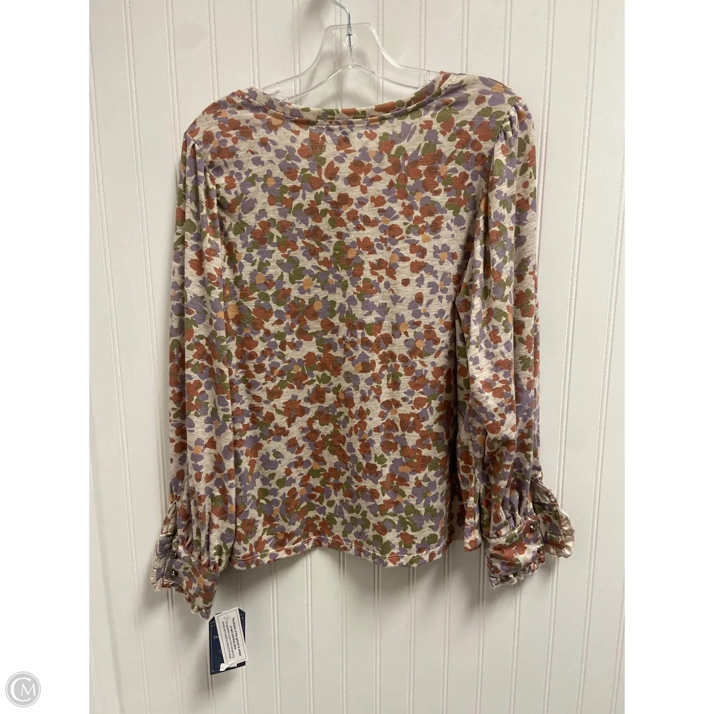 Top Long Sleeve By Democracy In Multi-colored, Size: Lp