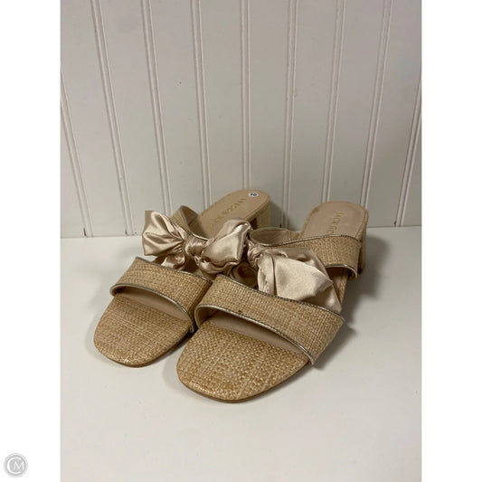 Sandals Heels Block By Jack Rogers In Beige, Size: 10