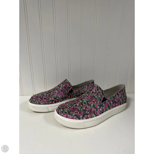 Shoes Flats By Crocs In Floral Print, Size: 7