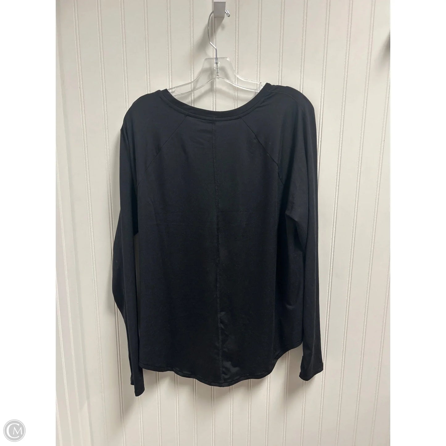 Athletic Top Long Sleeve Crewneck By All In Motion In Black, Size: Xxl