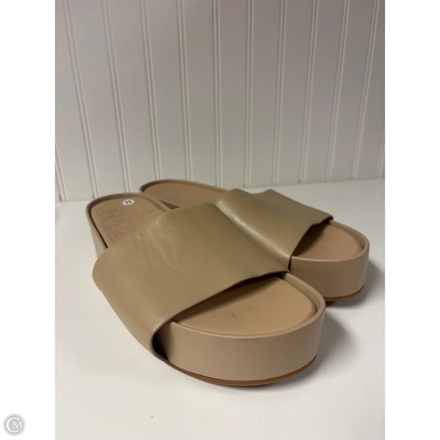 Sandals Heels Platform By Gianni Bini In Beige, Size: 11