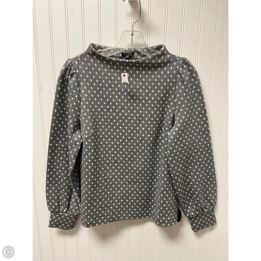 Top Long Sleeve By Talbots In Silver & White, Size: Sp