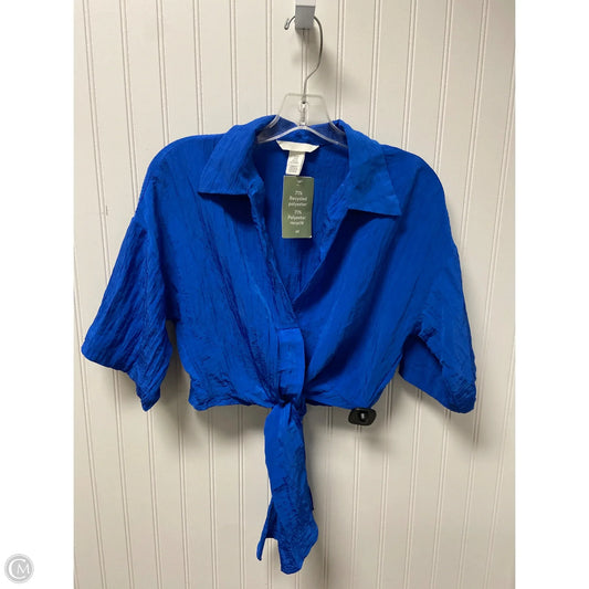Top 3/4 Sleeve By H&m In Blue, Size: Xs