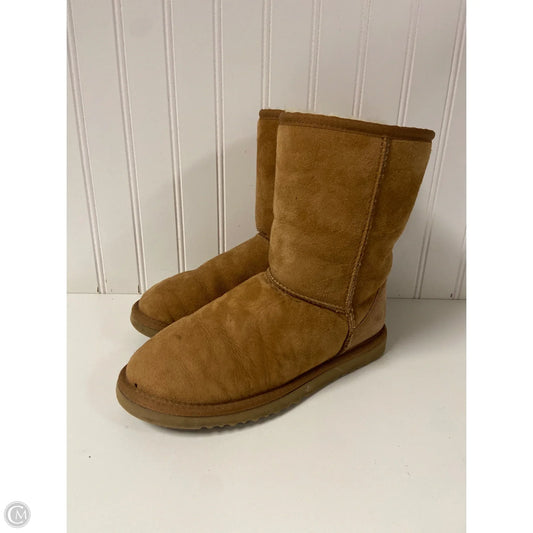 Boots Designer By Ugg In Brown, Size: 6