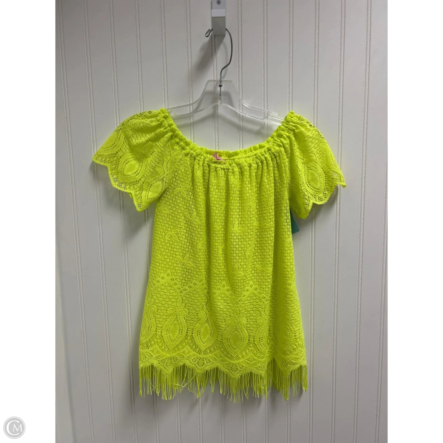 Top Sleeveless Designer By Lilly Pulitzer In Yellow, Size: Xs