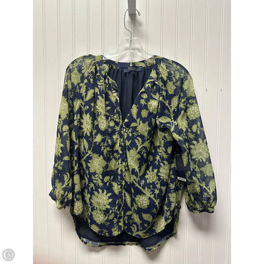 Top Long Sleeve By Rachel Roy In Blue & Green, Size: S