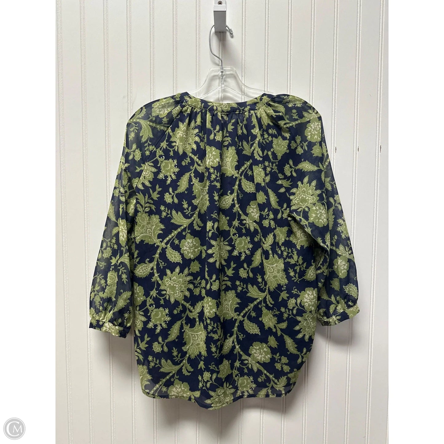 Top Long Sleeve By Rachel Roy In Blue & Green, Size: S