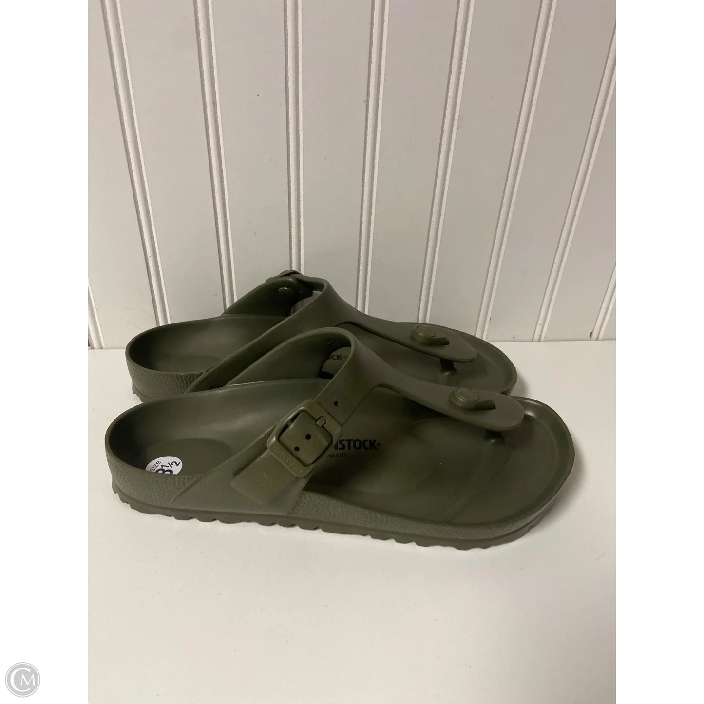 Sandals Flip Flops By Birkenstock In Green, Size: 8.5