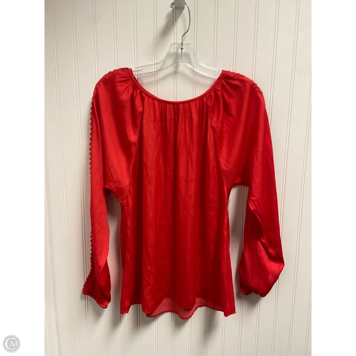 Top Long Sleeve By Ann Taylor In Pink, Size: S