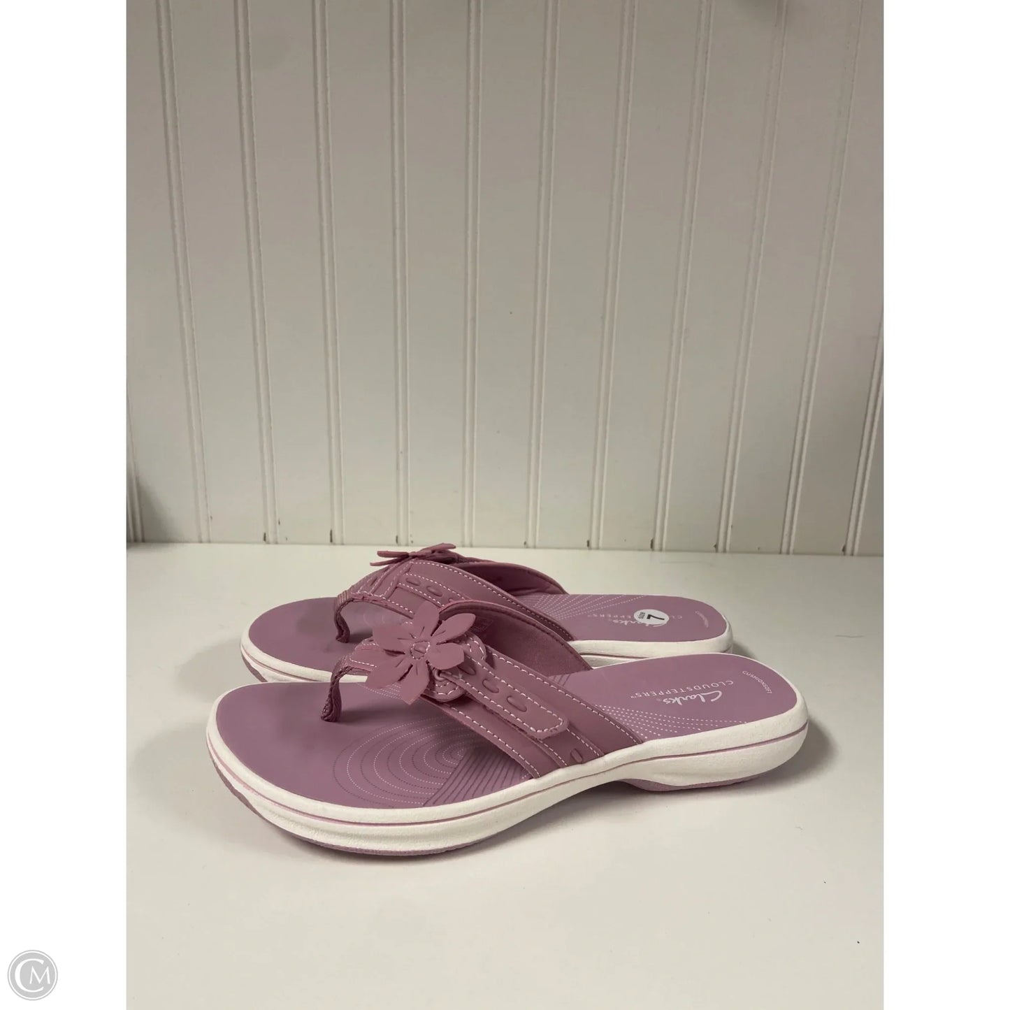 Sandals Flats By Clarks In Pink, Size: 7