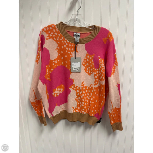 Sweater By Clothes Mentor In Orange & Pink, Size: S