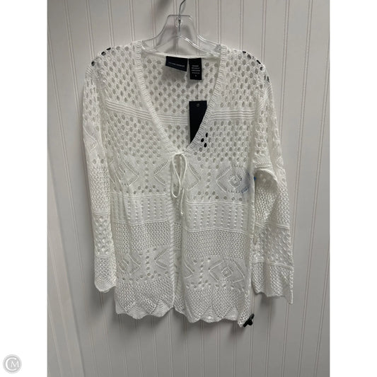 Cardigan By Clothes Mentor In White, Size: S