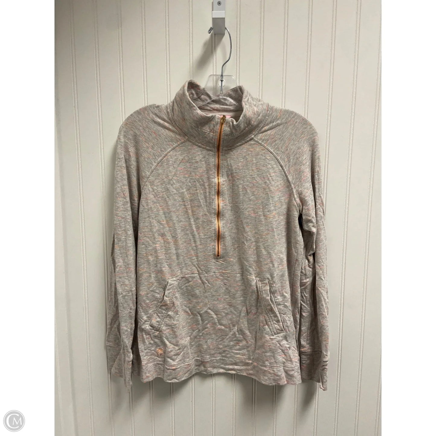 Jacket Designer By Lilly Pulitzer In Grey & Orange, Size: M